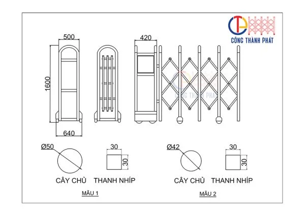 CỔNG XẾP CTP 25